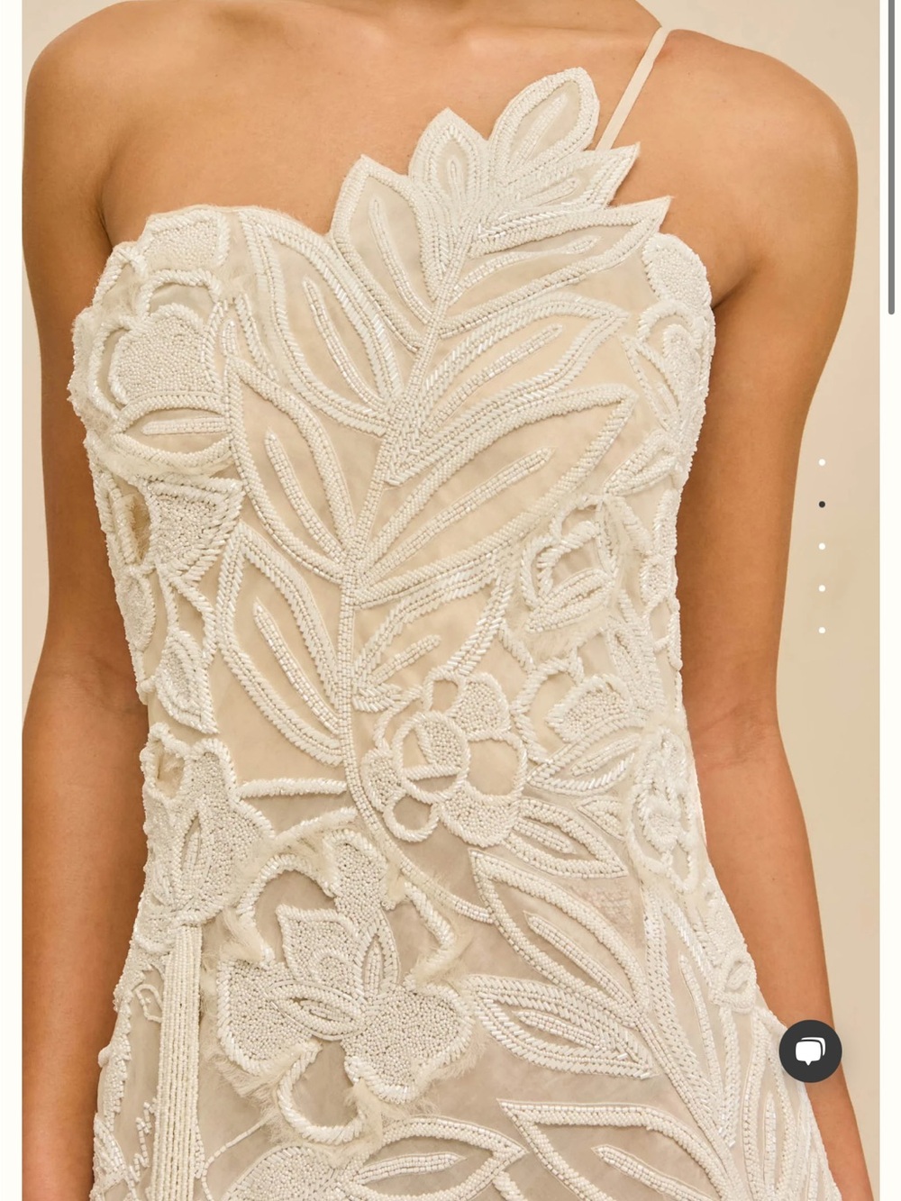 Cult Gaia, Ivory Kiran Gown, One Shoulder - Picture 2 of 8